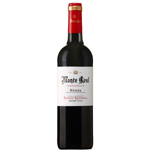 Monte Real Tempranillo Bodegas Riojanas 75cl - Spanish Red Wine - 5 Stars